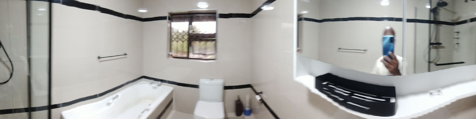 Completed bathroom renovation