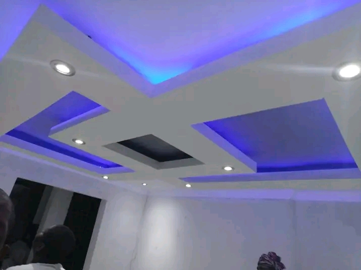 Blue LED Feature Ceiling